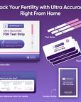 6 Pack FSH Test Strip for Women Menopause Test Strips at Home Ovarian Reserve & Hormone Balance Test