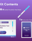Ovulation Test Strips – LH Test for Ovulation Detection, Easy-to-Use Home Ovulation Tracking(LH Test Strips 15 Count)