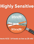 Wondfo 50 Ovulation Test Strips and 20 Pregnancy Test Strips Kit (50 LH + 20 HCG)