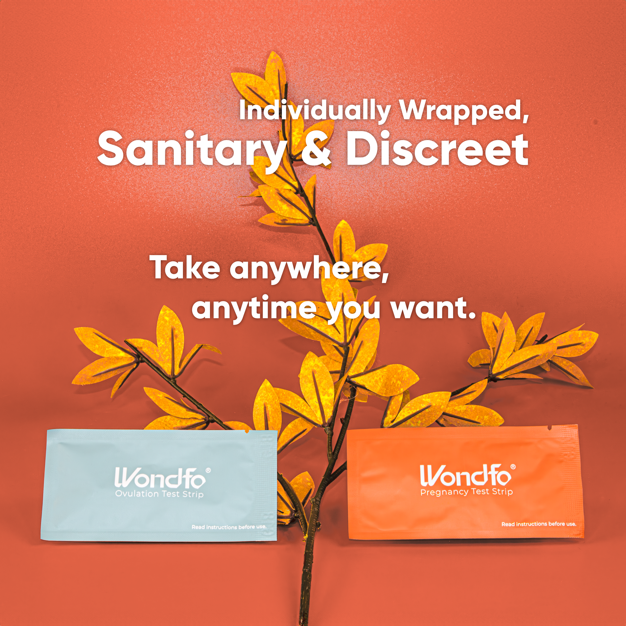 Wondfo 50 Ovulation Test Strips and 20 Pregnancy Test Strips Kit (50 LH + 20 HCG)