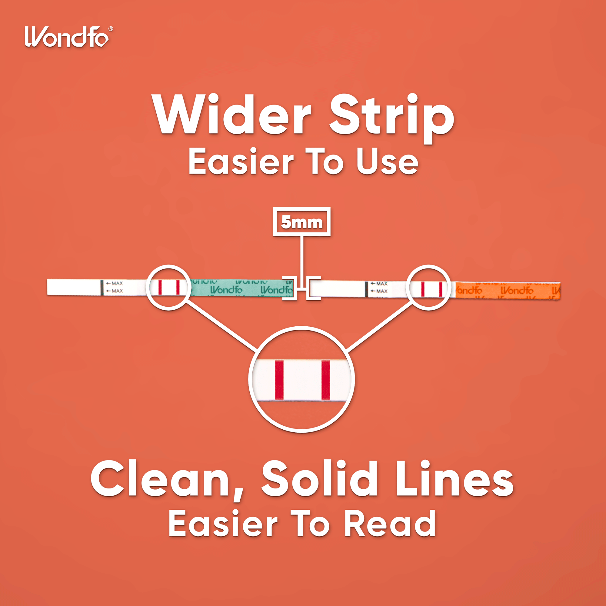 Wondfo 50 Ovulation Test Strips and 20 Pregnancy Test Strips Kit (50 LH + 20 HCG)