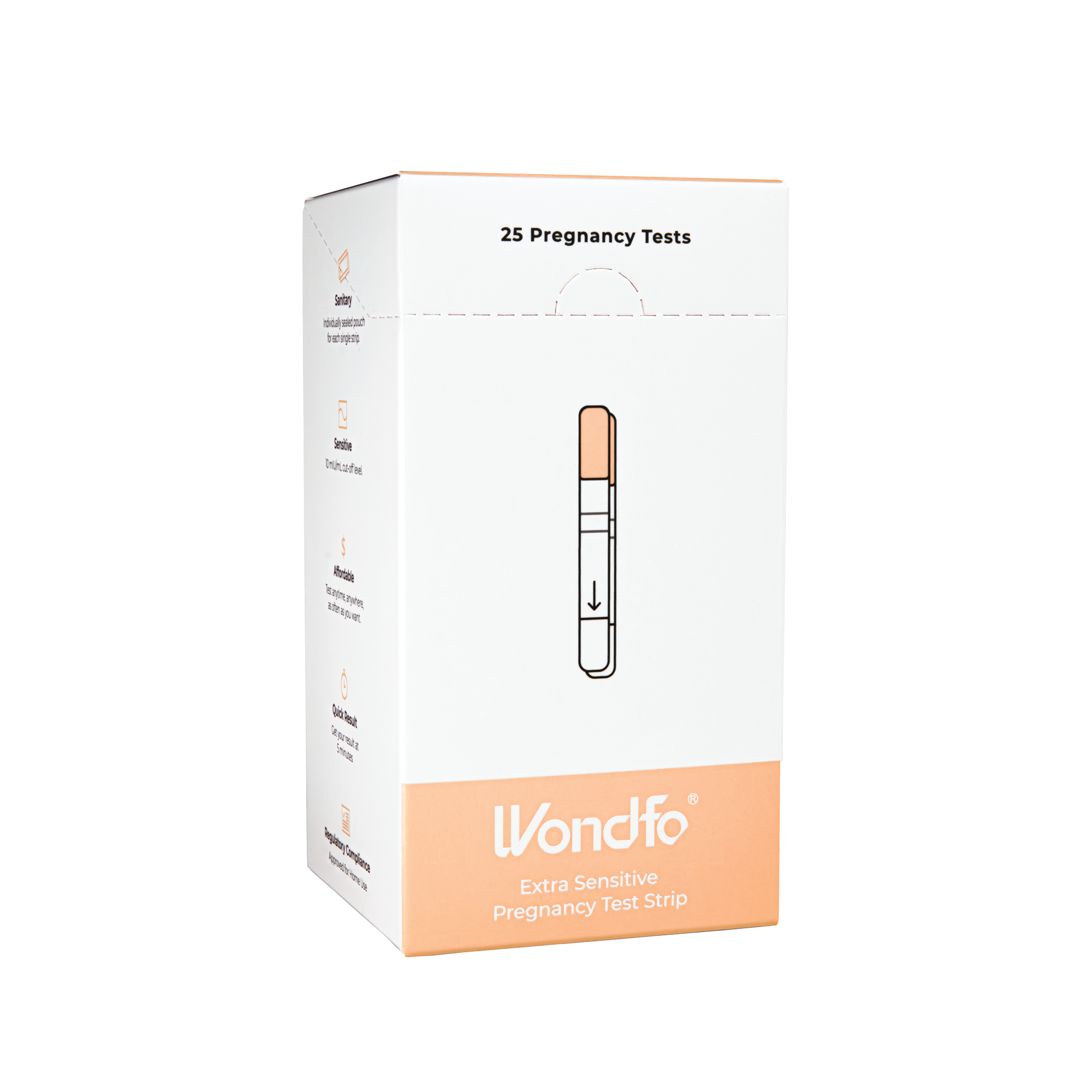 Wondfo Early Result Pregnancy Test Strips - 25 Pack
