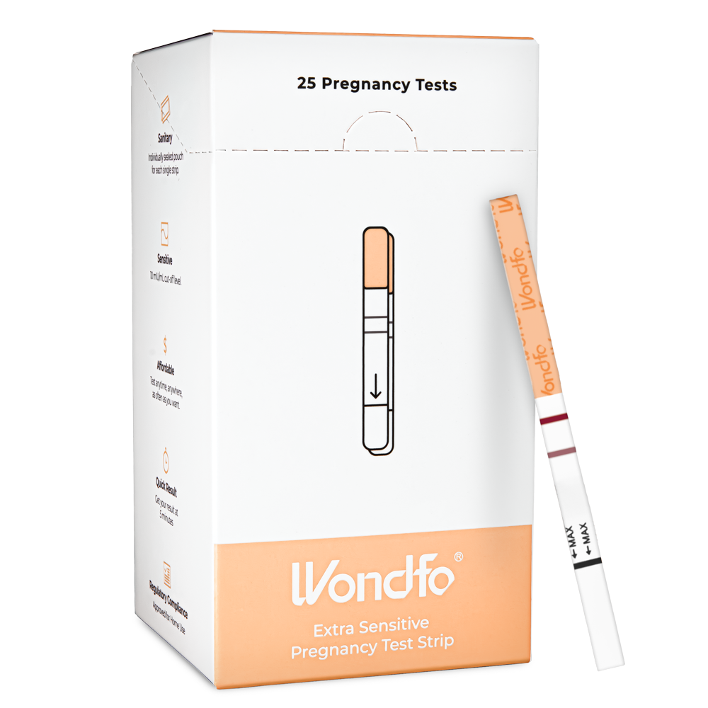 Wondfo Early Result Pregnancy Test Strips - 25 Pack