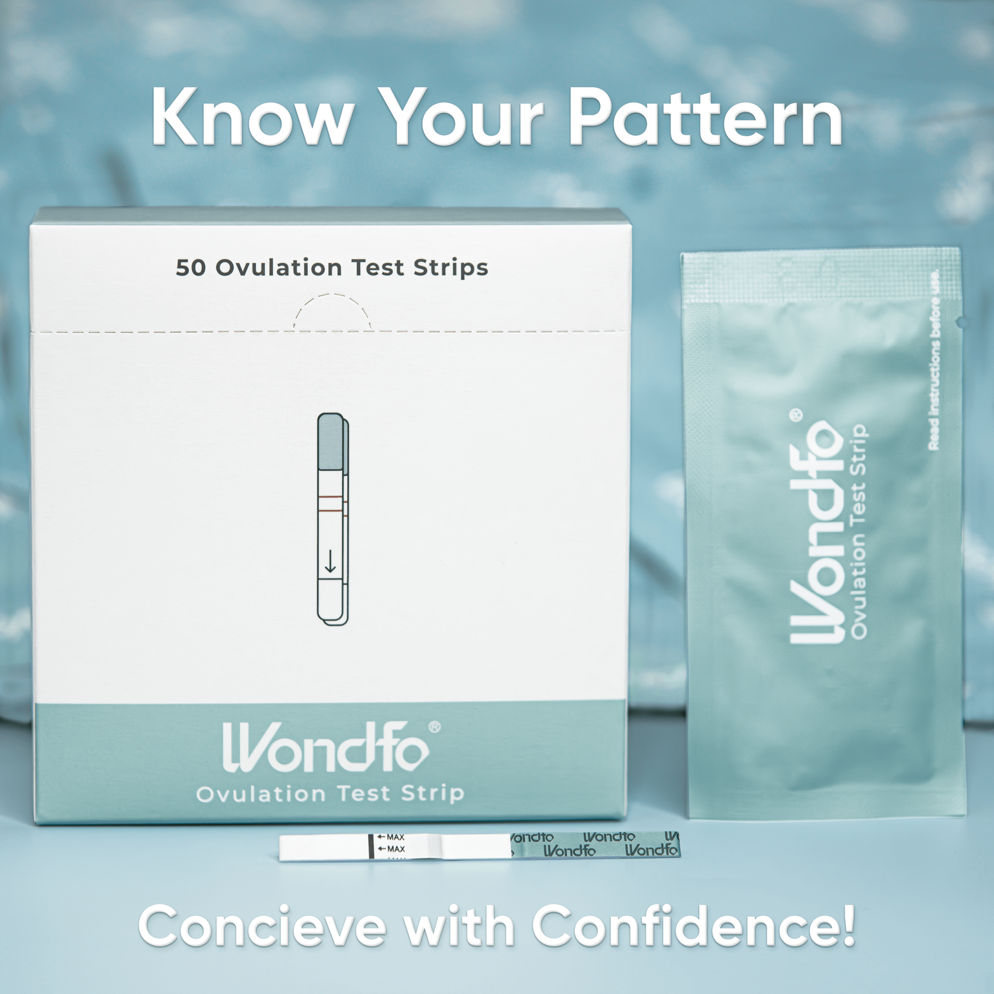 Prime Screen - Wondfo LH Ovulation Strips Rapid Test Detection for Home Self-Checking - Reliable Ovulation Predictor Kit - W2-S