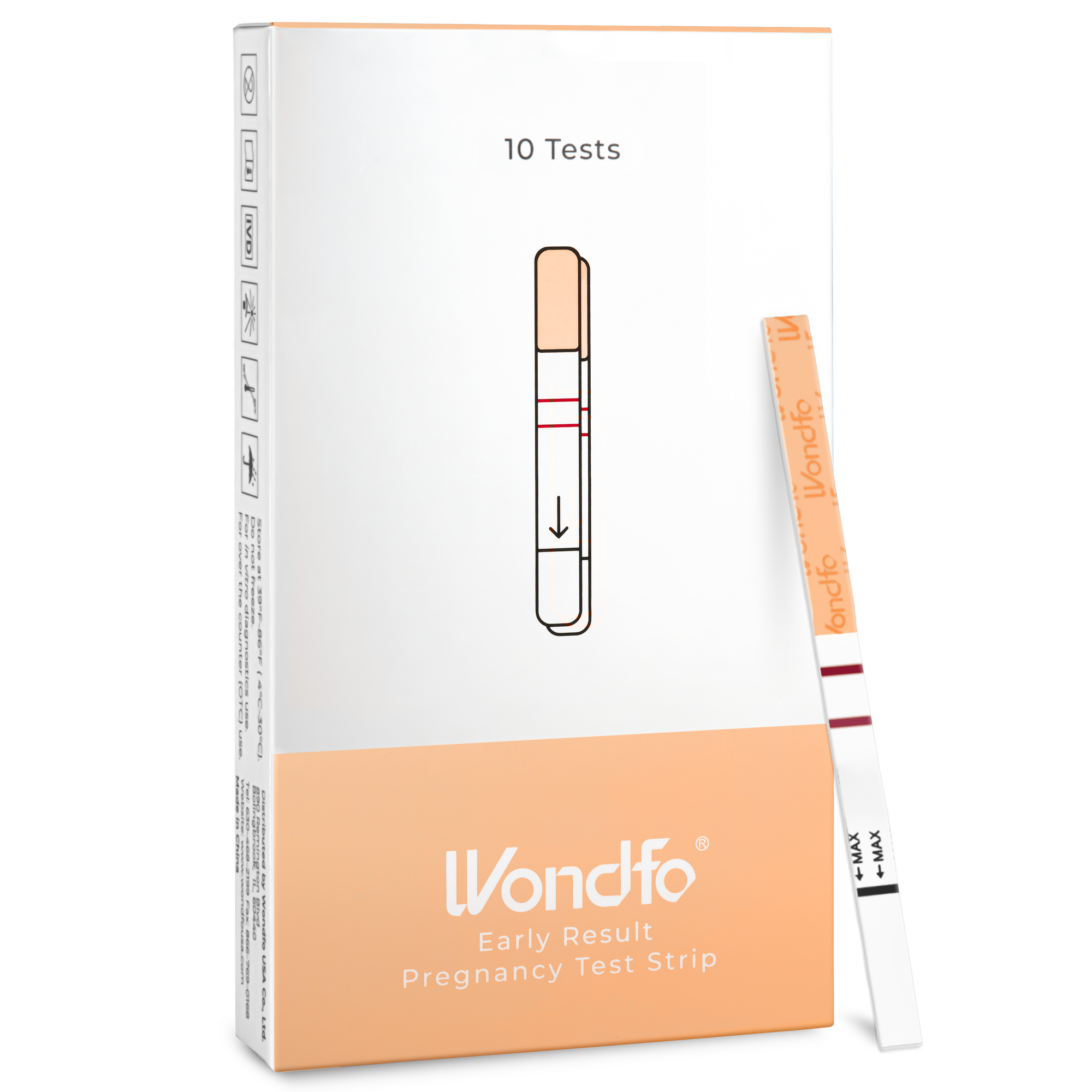 Wondfo Early Result Pregnancy Test Strips - 10 Pack