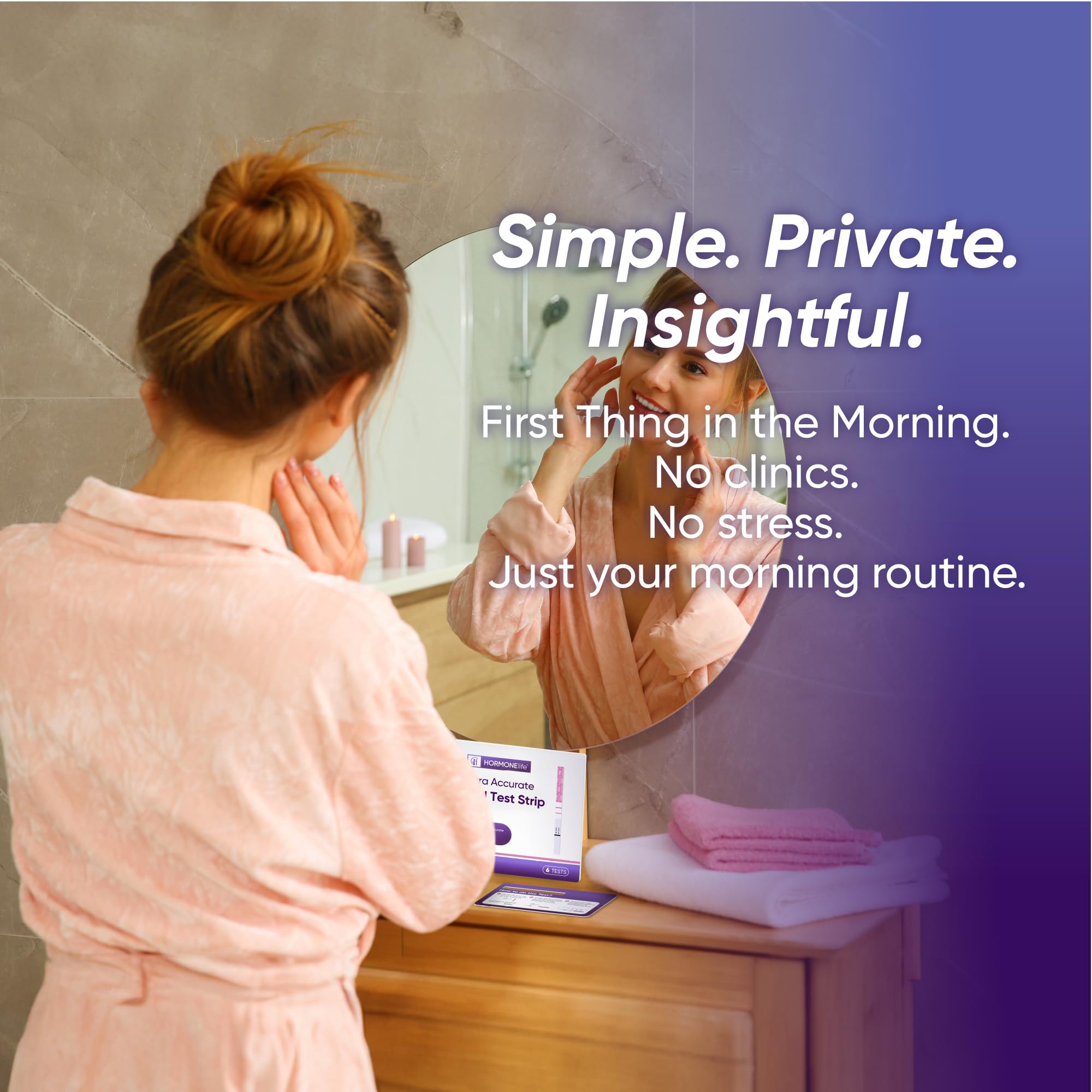 6 Pack FSH Test Strip for Women Menopause Test Strips at Home Ovarian Reserve &amp; Hormone Balance Test