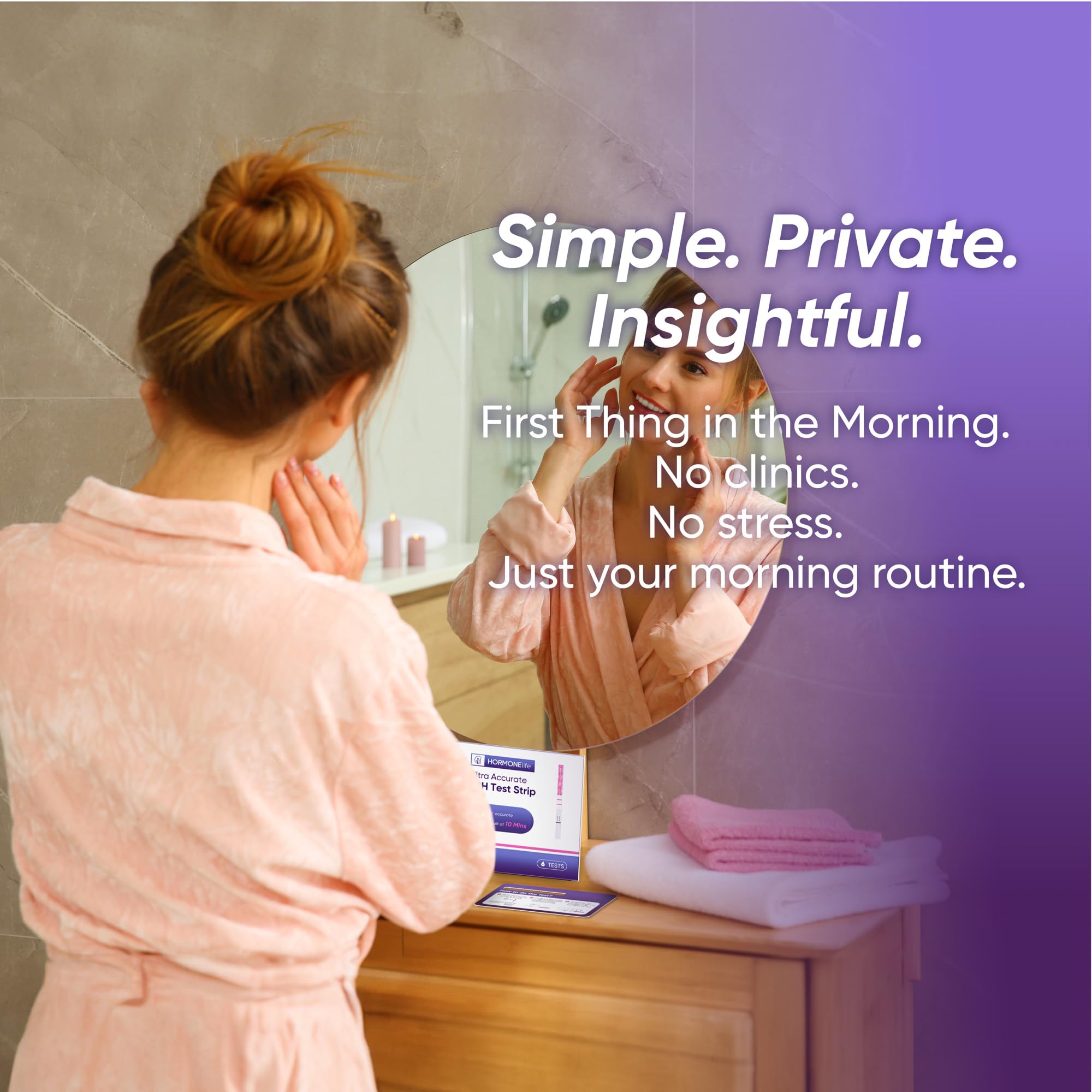 6 Pack FSH Test Strip for Women Menopause Test Strips at Home Ovarian Reserve &amp; Hormone Balance Test