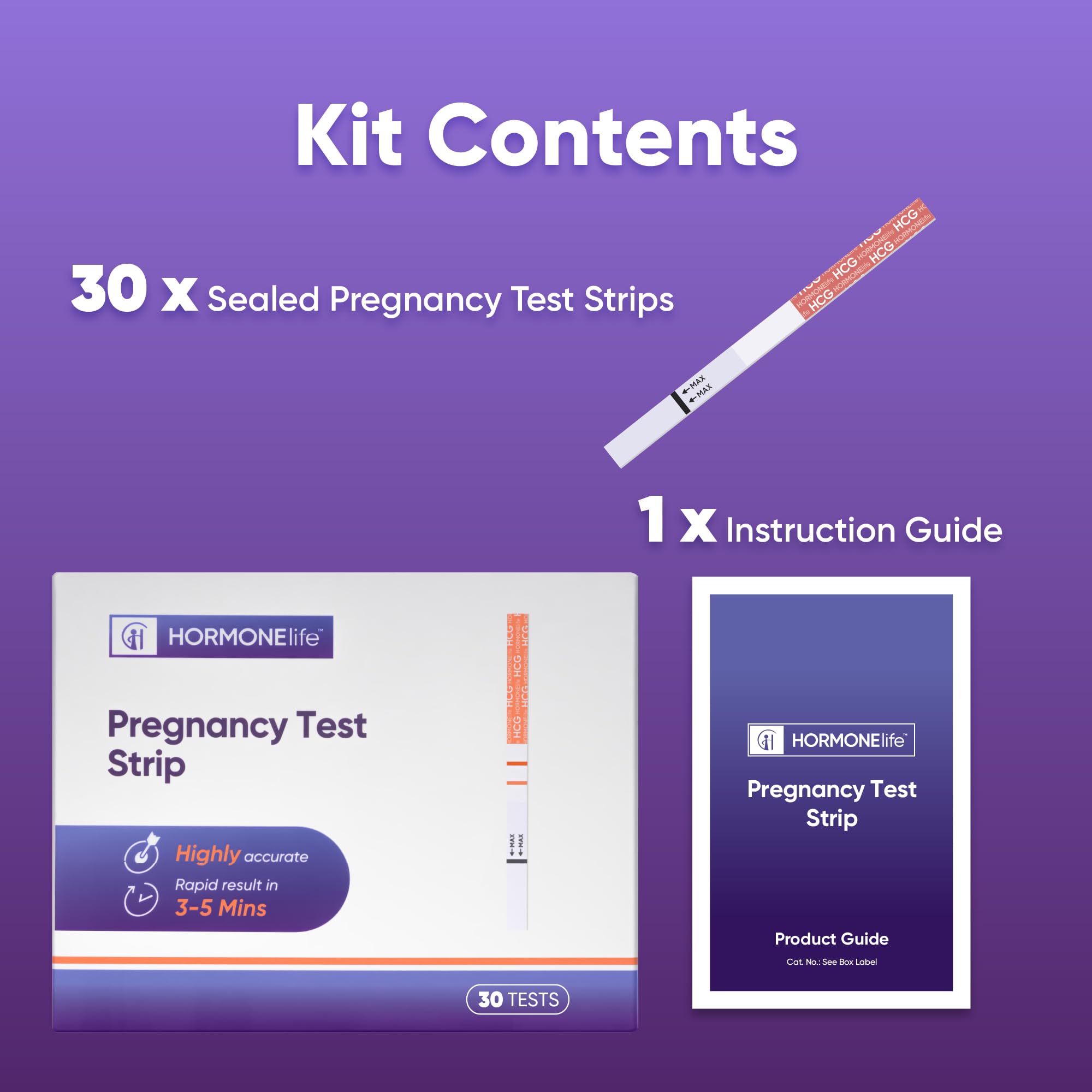 Pregnancy Test Strips –hCG Urine Test Strips，Over 99% Accurate Early Detection, Fast and Easy Home Urine Test Kit for Women (15/30 Count) (15 Count)