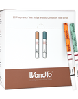 Wondfo 50 Ovulation Test Strips and 20 Pregnancy Test Strips Kit (50 LH + 20 HCG)